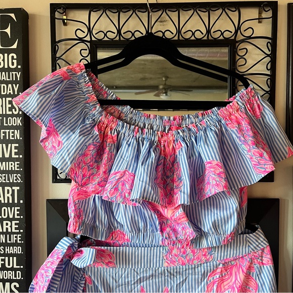 Lilly Pulitzer Larissa Two Piece Set in Rum Swizzle - Picture 4 of 9